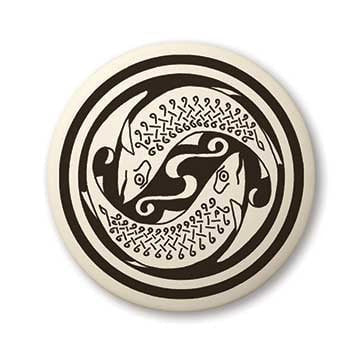 Fish Porcelain Pendant
