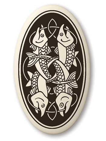 Fish Porcelain Pendant