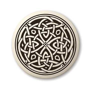 Celtic Knotwork Porcelain Pendant