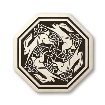 Hare Porcelain Pendant