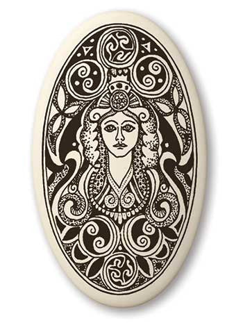 Brigantia Porcelain Pendant