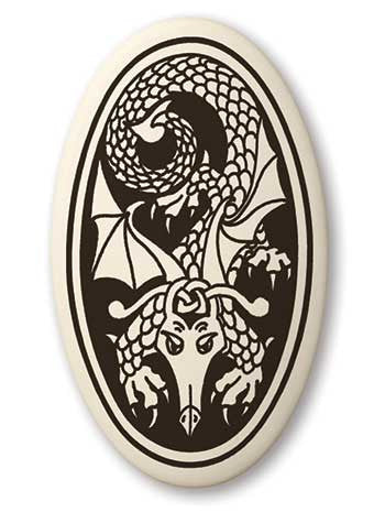 Dragon Porcelain Pendant