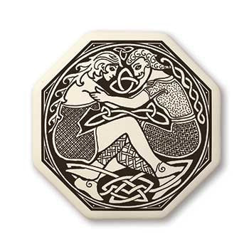 Divine Couples Porcelain Pendant