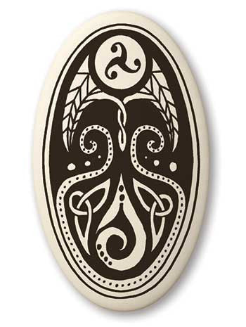 Cerridwen Porcelain Pendant