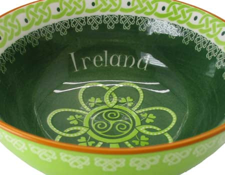 Shamrock Spiral Ceramic Bowl