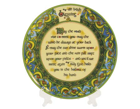 Old Irish Blessing Bone China 4" Plate