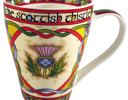 Scottish Thistle Bone China Mug