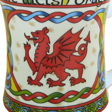 Welsh Dragon Bone China Mug