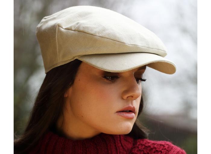 Irish Driving Cap - Linen