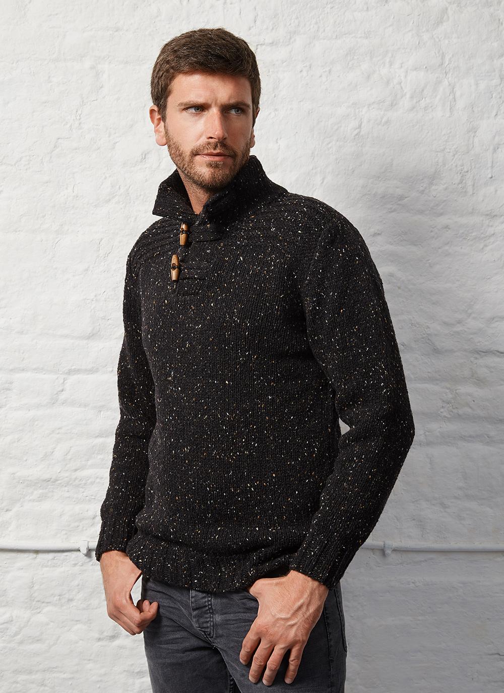 Mens 3 Toggle Button Sweater
