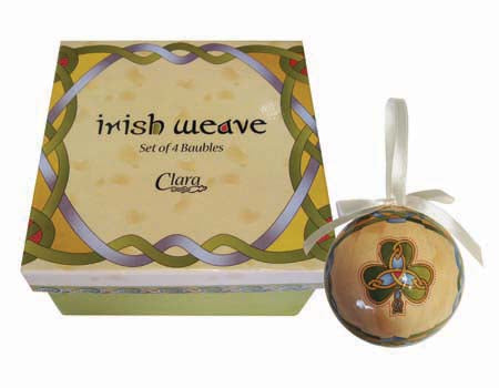 Set of 4 Irish Emblem Ornaments