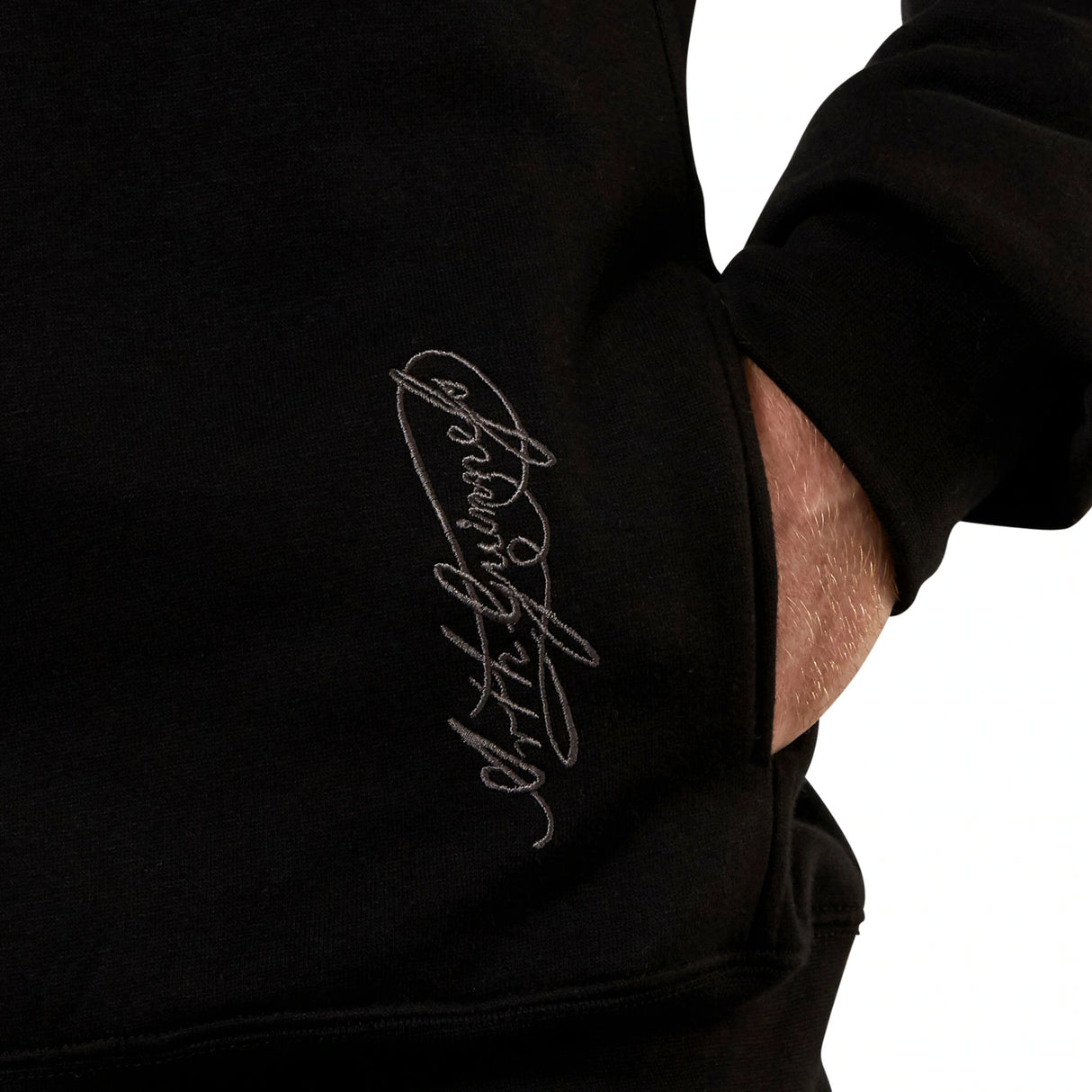Guinness Vintage Black and Grey Label Lined Hoodie