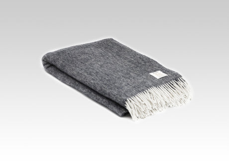 Irish Merino Wool Herringbone Throws