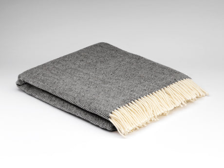 Irish Merino Wool Herringbone Throws