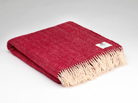 Irish Merino Wool Herringbone Throws