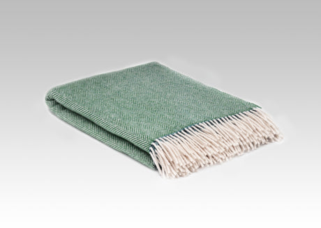 Irish Merino Wool Herringbone Throws