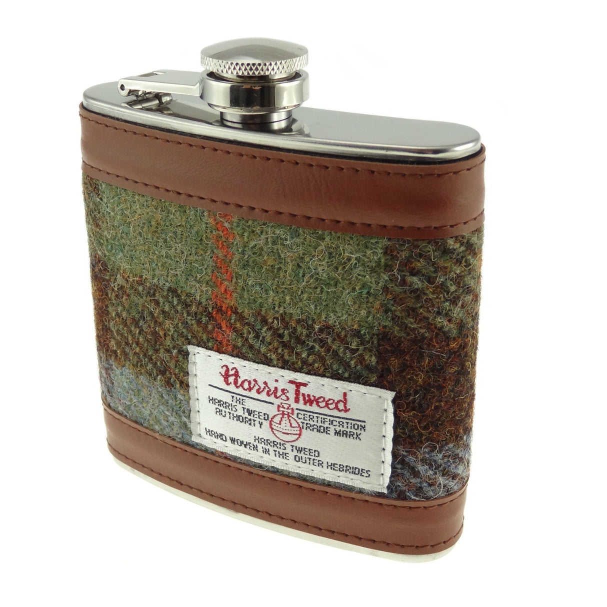 6oz Harris Tweed Hip Flask by Glen Appin
