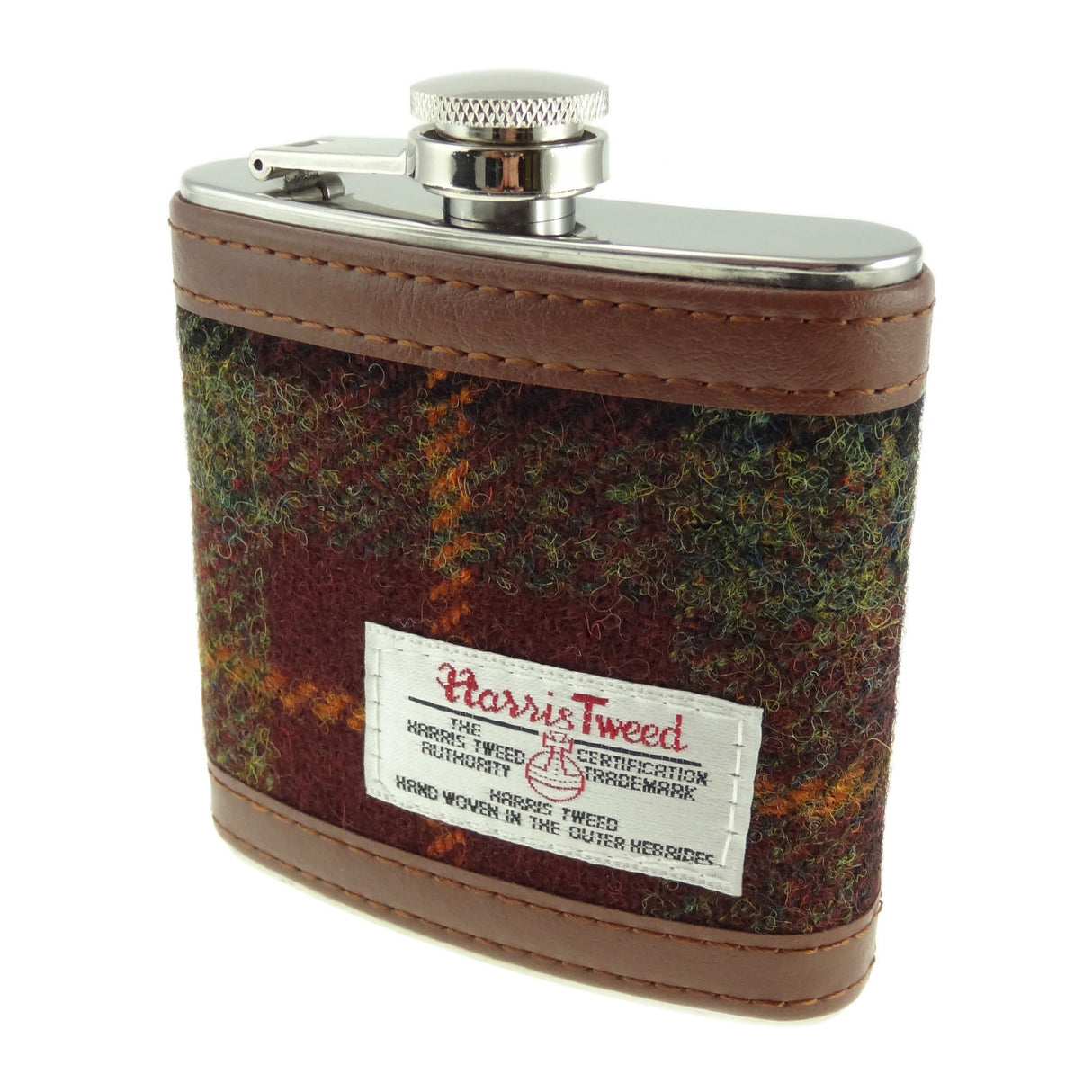 6oz Harris Tweed Hip Flask by Glen Appin