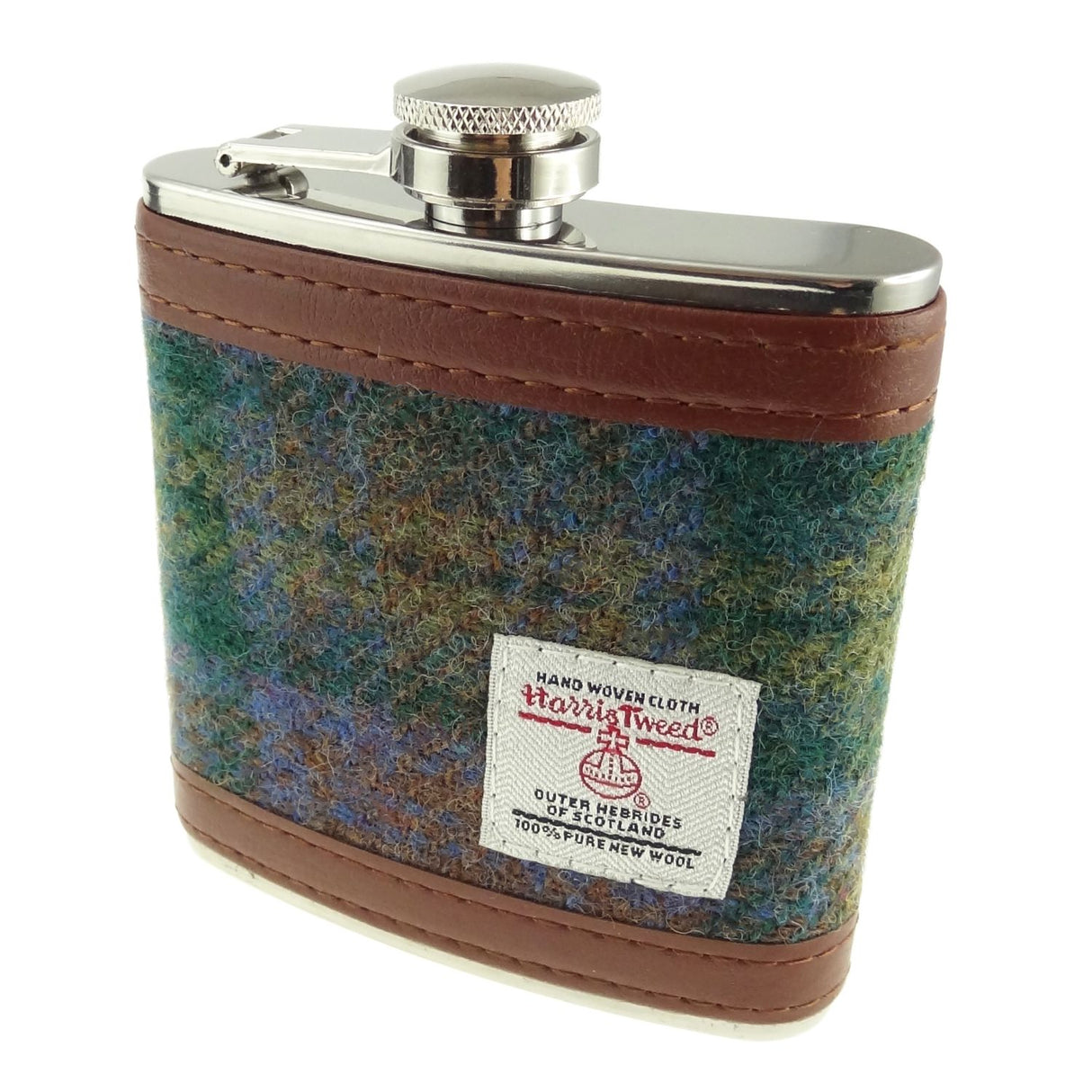 6oz Harris Tweed Hip Flask by Glen Appin