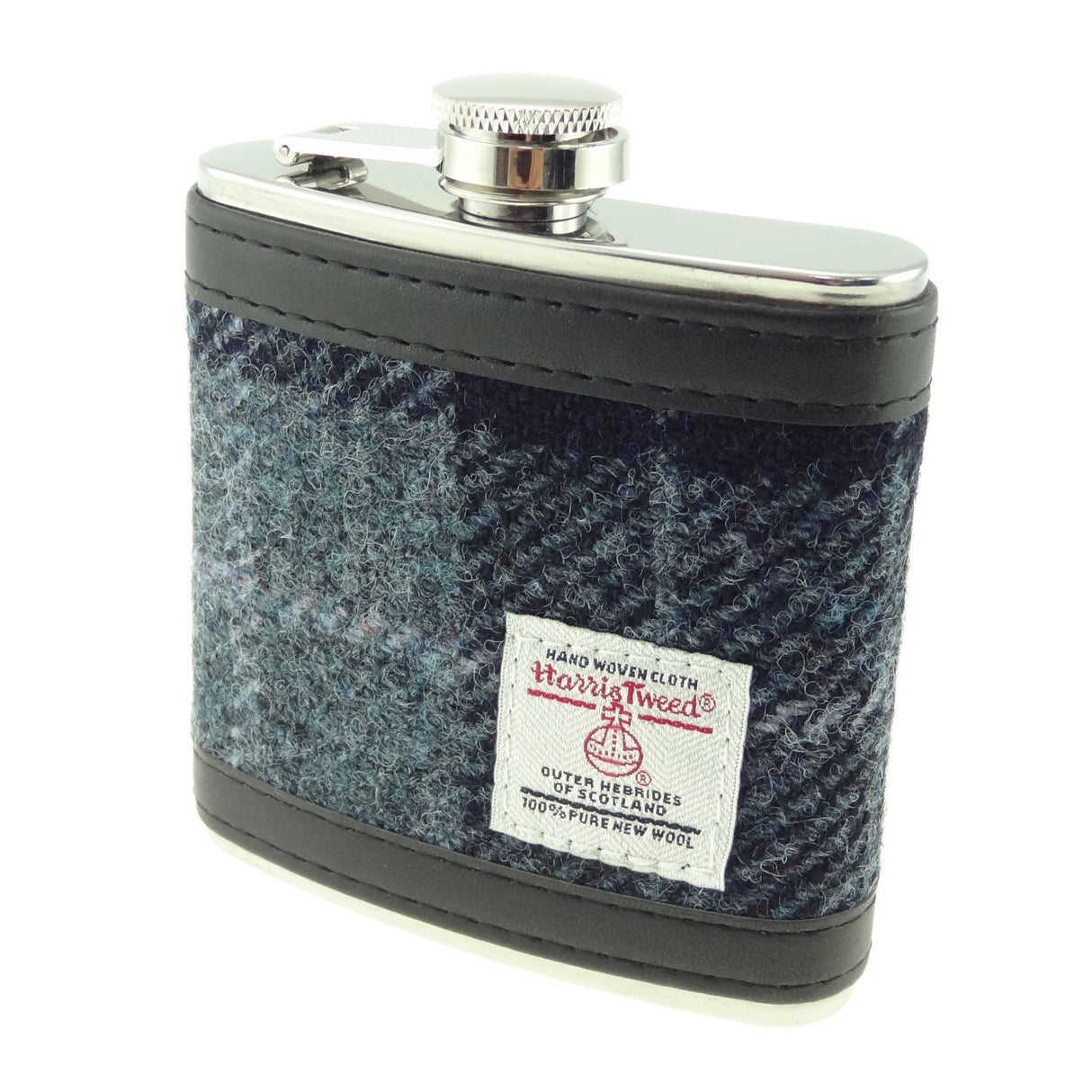 6oz Harris Tweed Hip Flask by Glen Appin