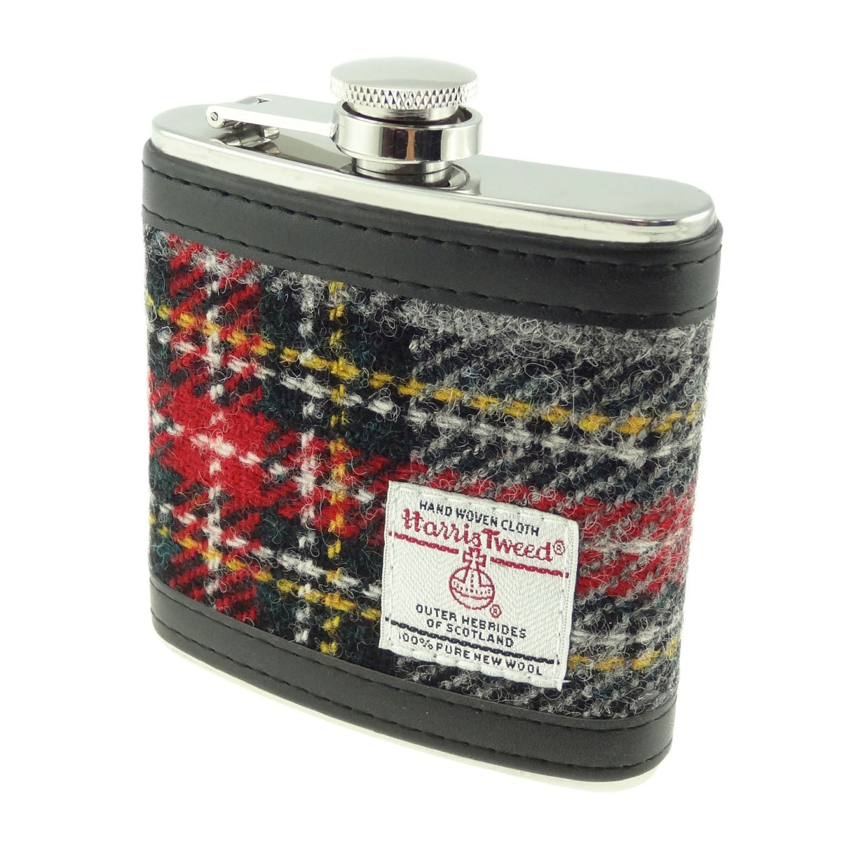 6oz Harris Tweed Hip Flask by Glen Appin