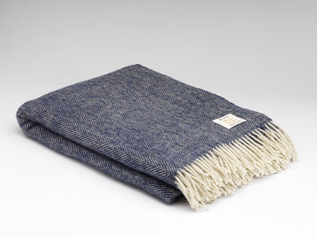 Irish Merino Wool Herringbone Throws