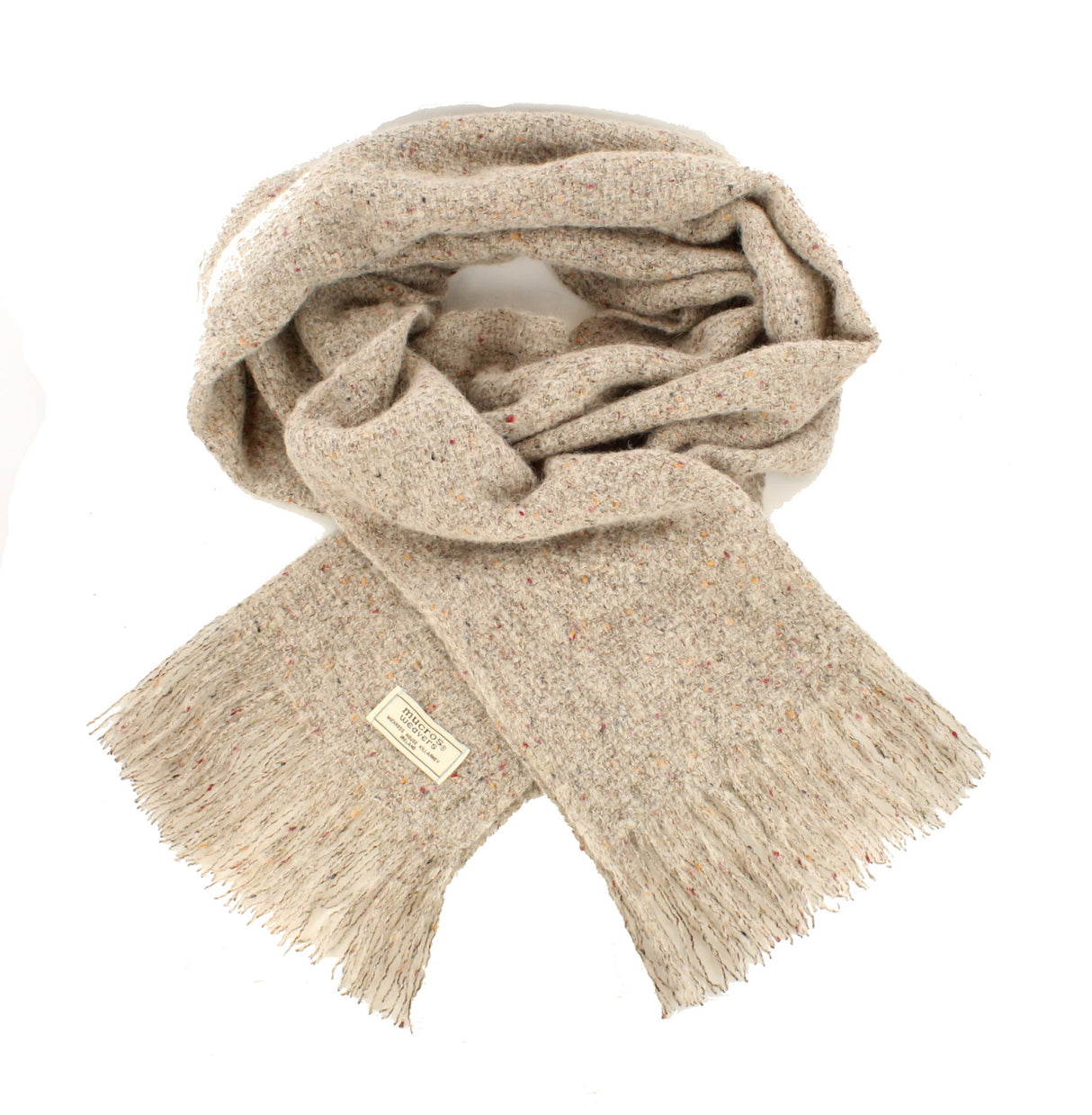 oatmeal fleck mucros weavers islander scarf