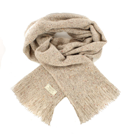 oatmeal fleck mucros weavers islander scarf