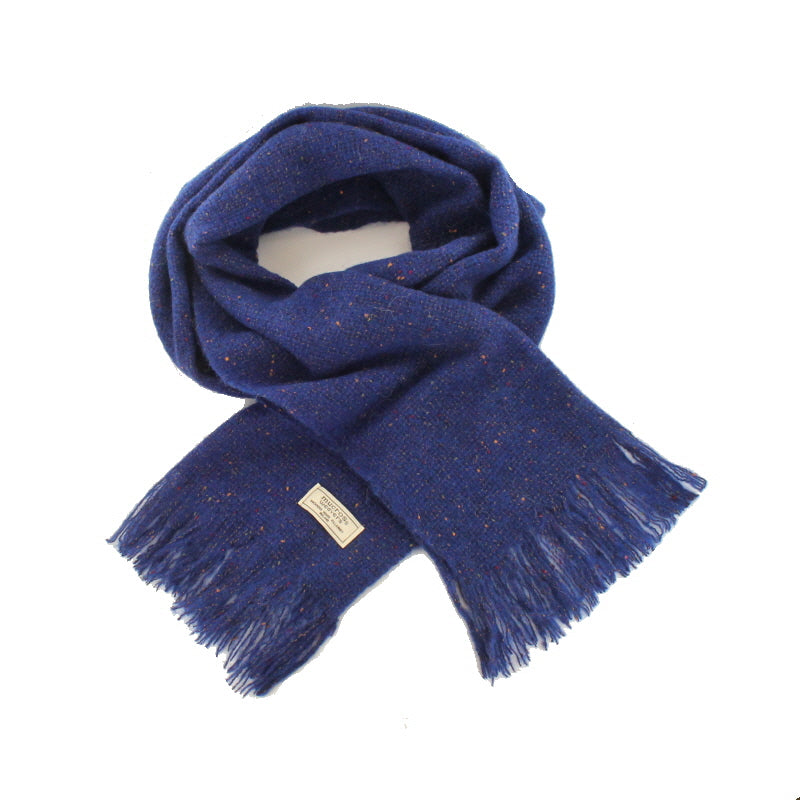 navy fleck mucros weavers islander scraf