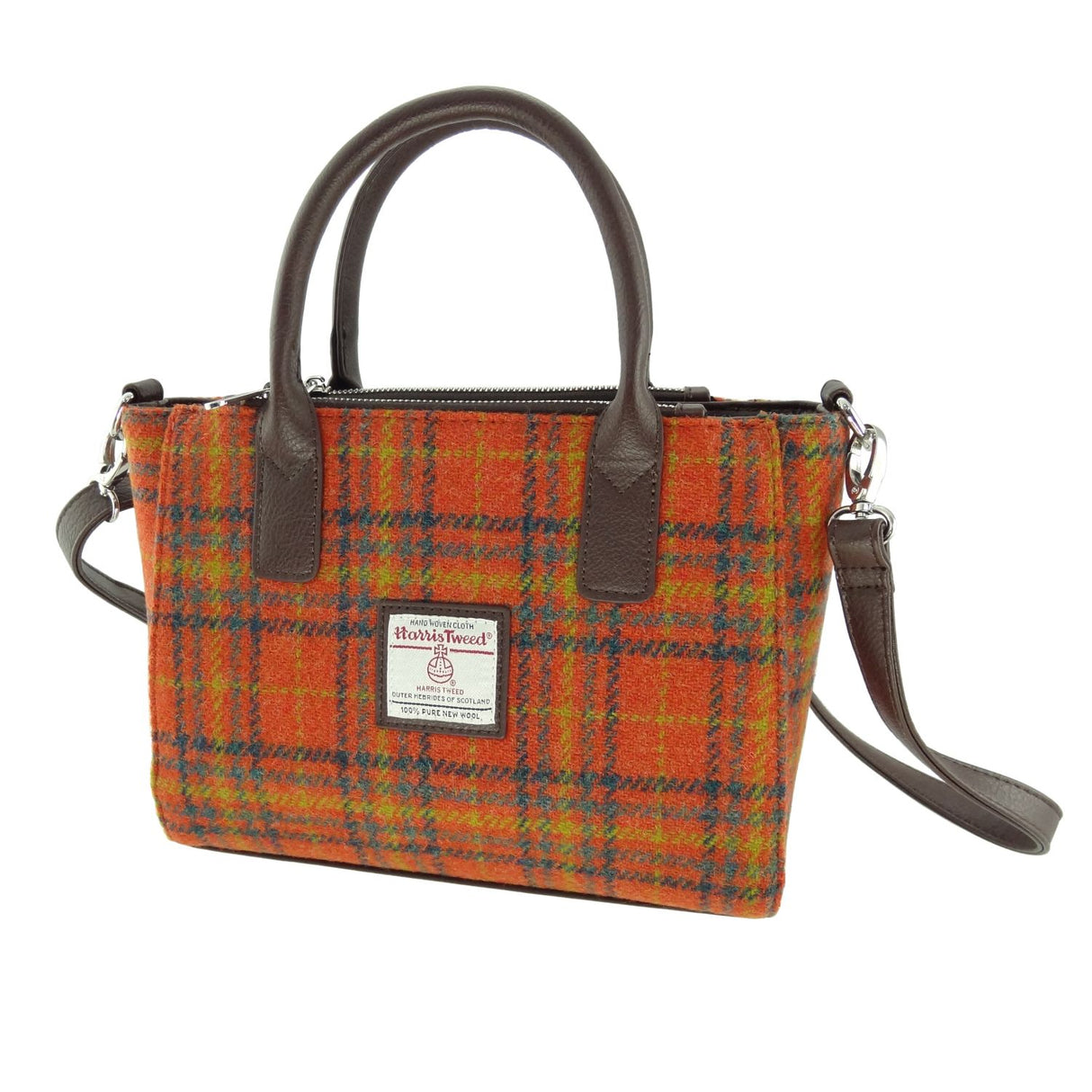 Harris Tweed Small Tote Bag with Shoulder Strap