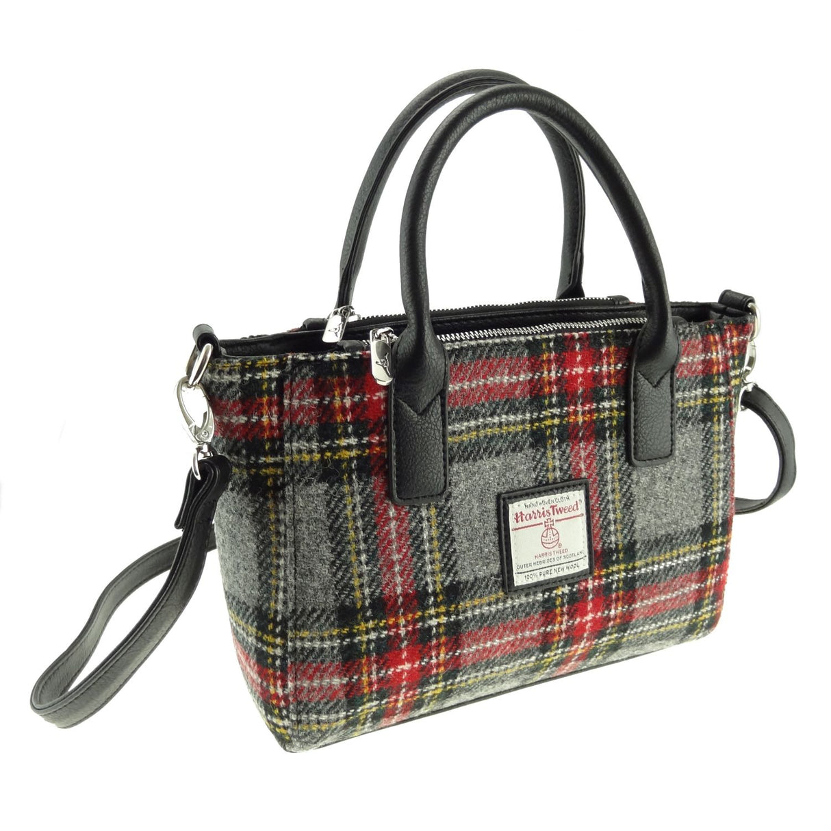 Harris Tweed Small Tote Bag with Shoulder Strap by Glen Appin - Brora LB1228
