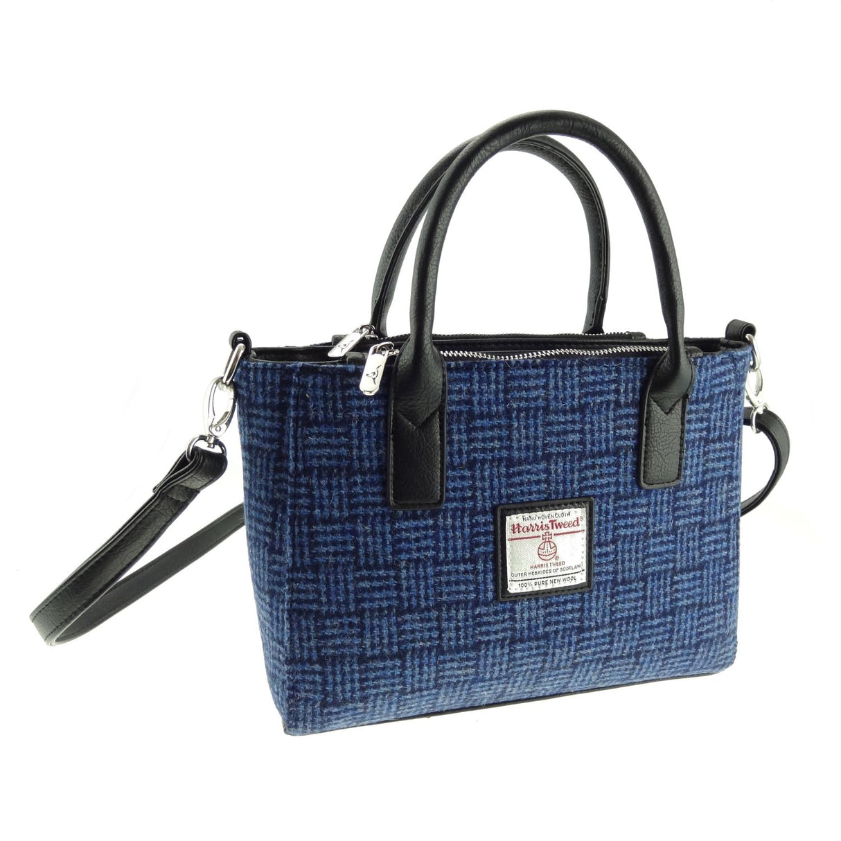 Harris Tweed Small Tote Bag with Shoulder Strap by Glen Appin - Brora LB1228