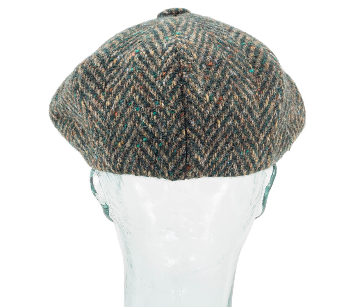 Herringbone Tweed - Fitted Newsboy Cap by Jonathan Richard