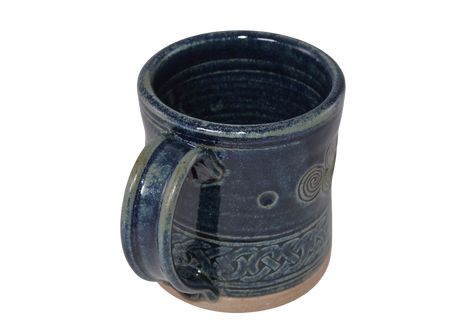 Hand Made Irish Pottery Celtic Knotwork Mugs