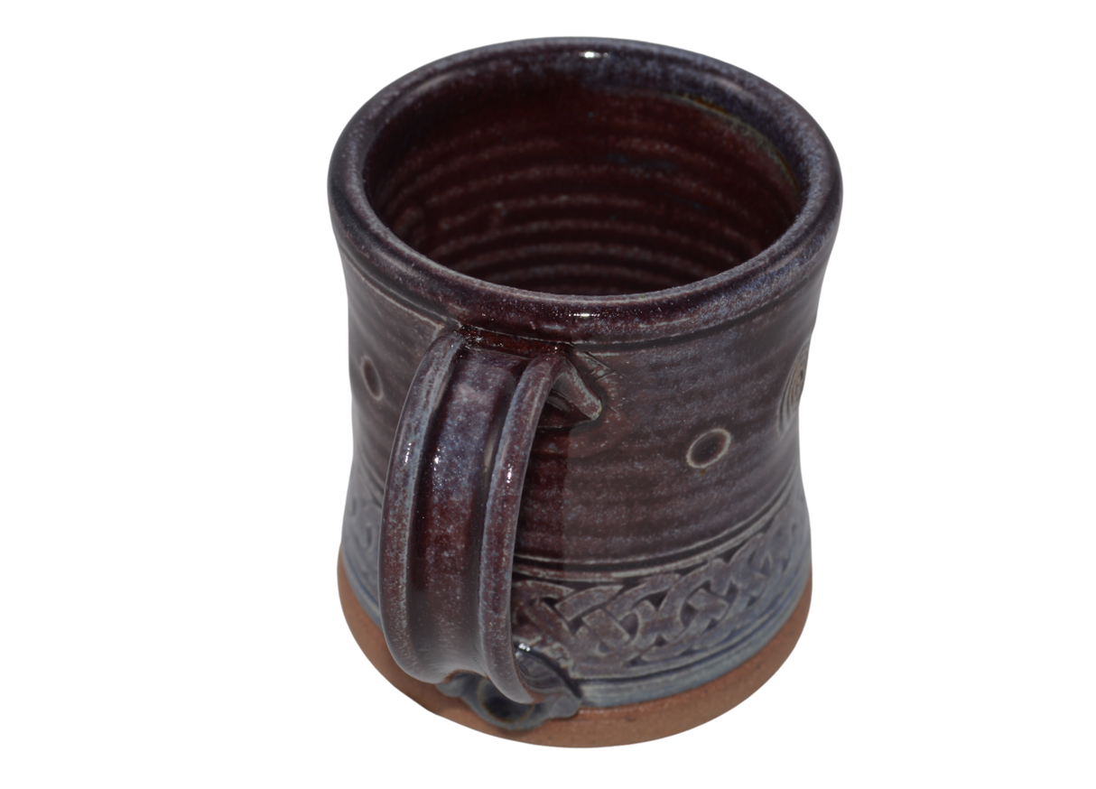 Hand Made Irish Pottery Celtic Knotwork Mugs
