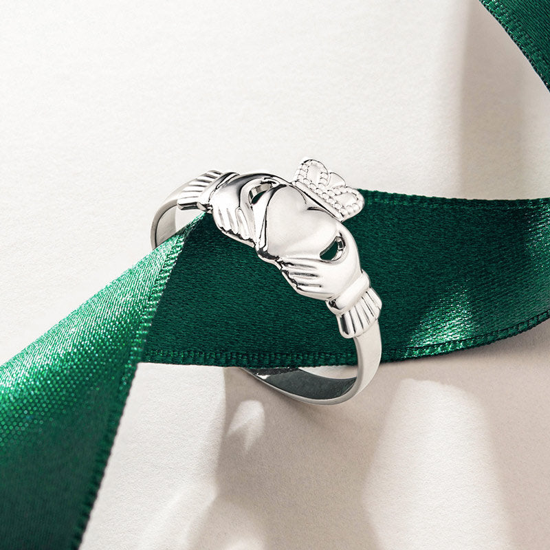 Silver Maids Claddagh Ring
