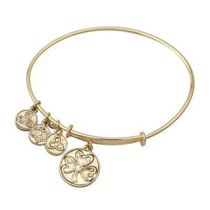Shamrock Charm Bangle