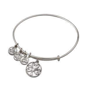 Shamrock Charm Bangle