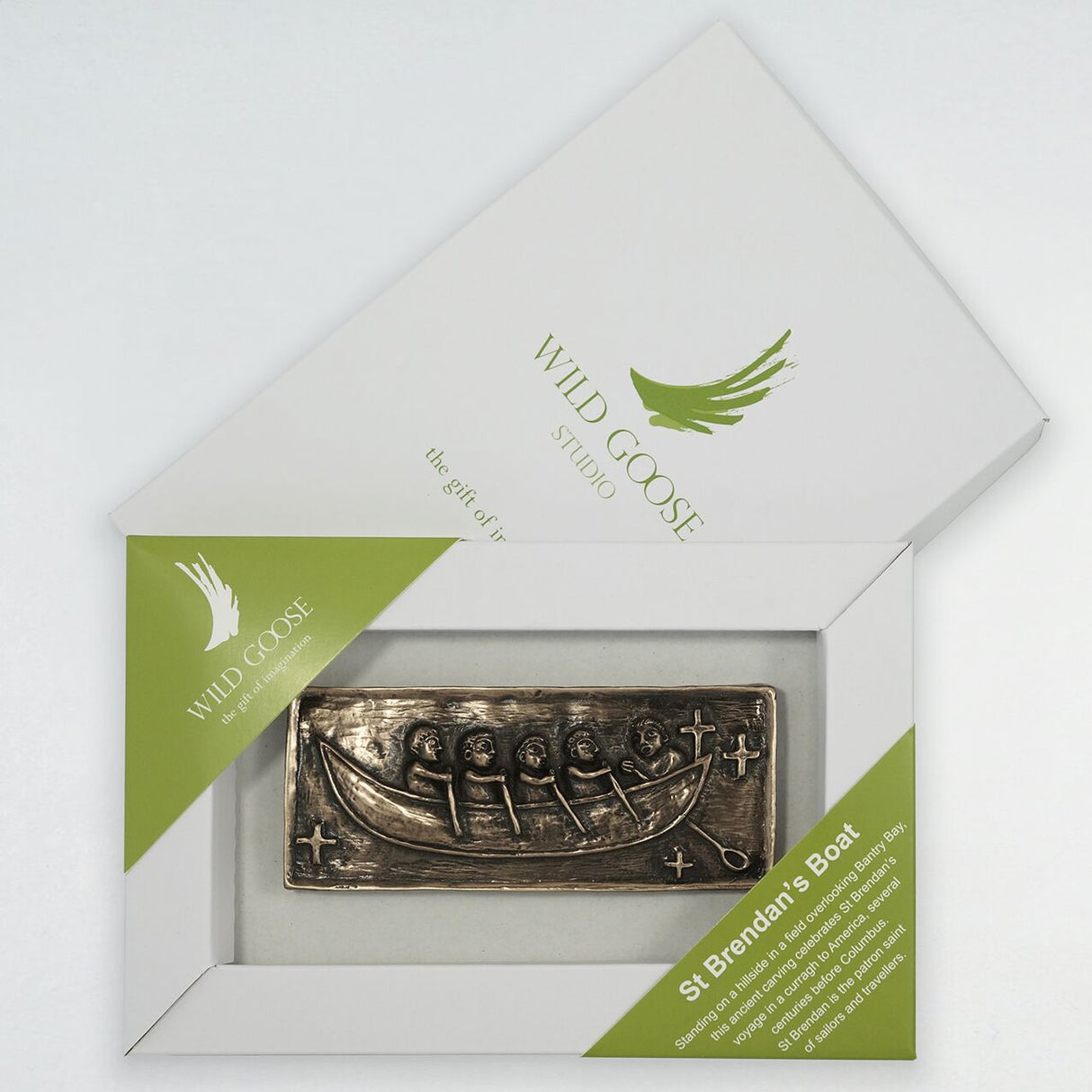 St Brendan's Boat - Small Plaque