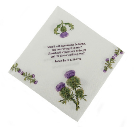 Scottish Themed Paper Napkins