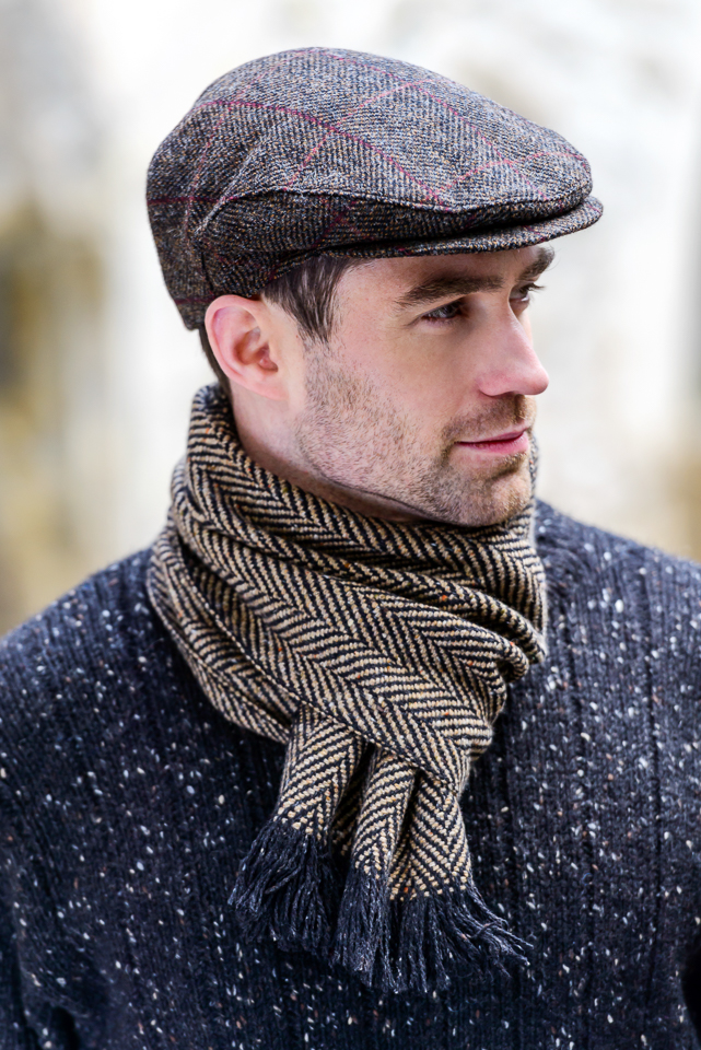 Mucros Weavers Irish Tweed Trinity Flat Cap