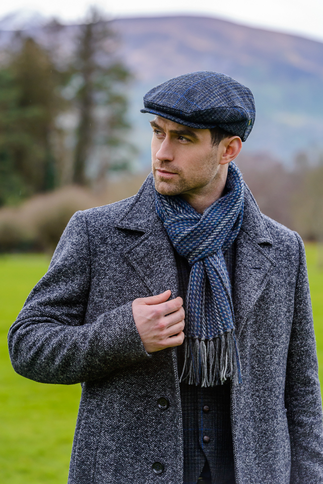 Mucros Weavers Irish Tweed Trinity Flat Cap