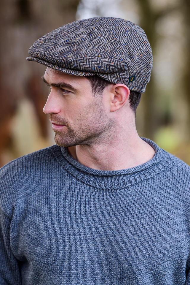 Mucros Weavers Irish Tweed Trinity Flat Cap