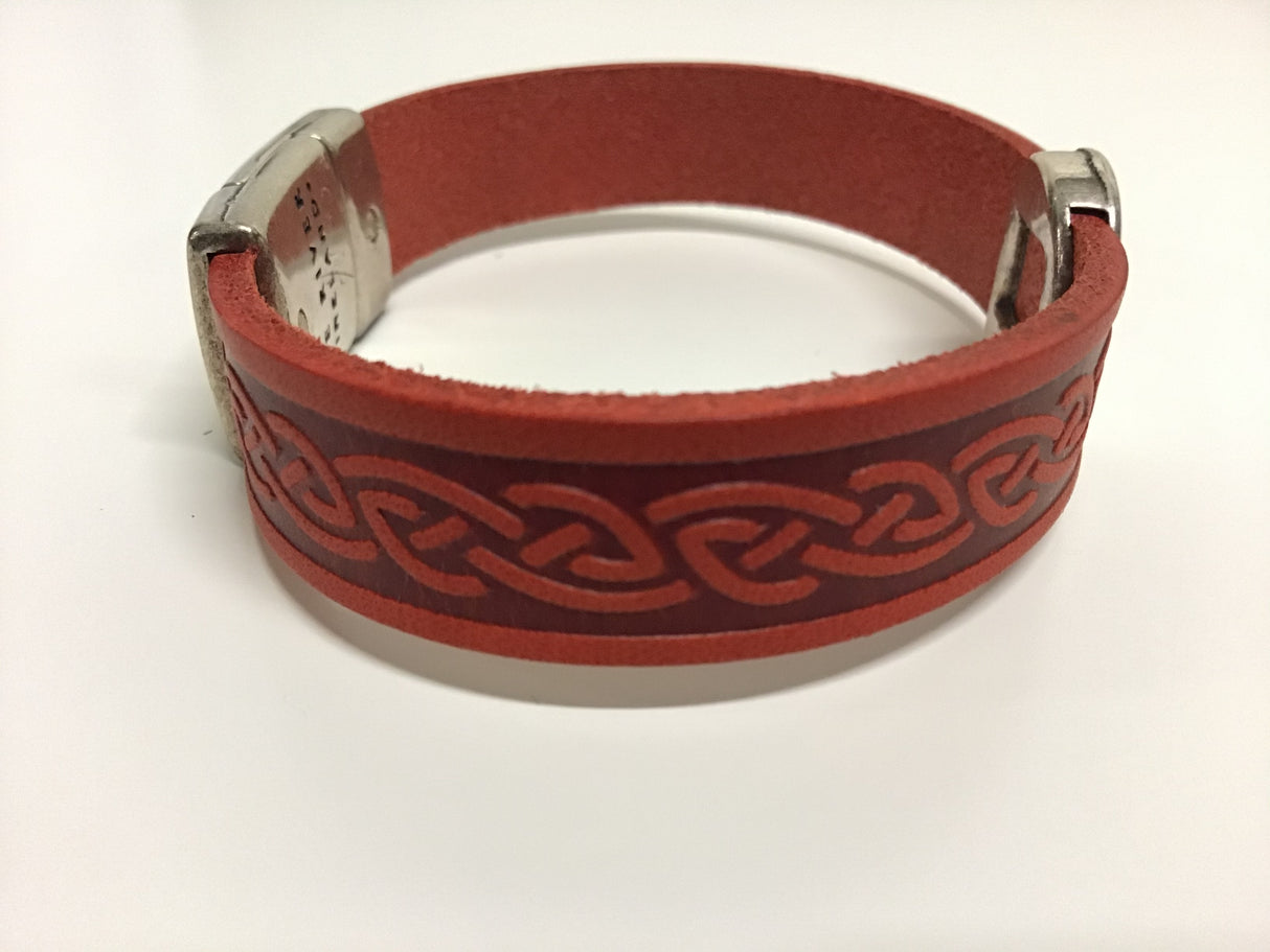 Triskele Narrow Leather Cuff