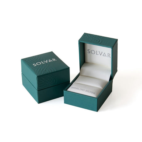 Sterling Silver Claddagh Emerald Ring