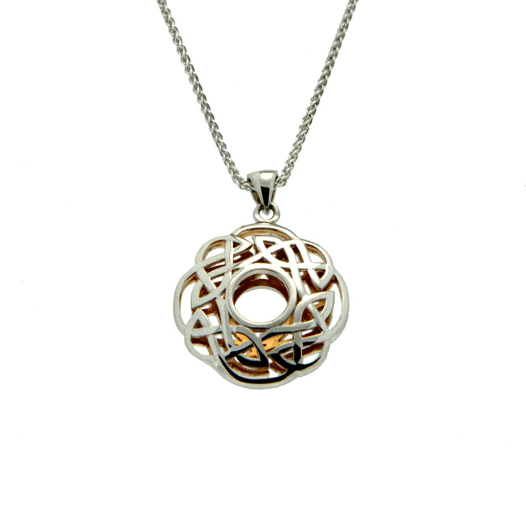 Women's Window To The Soul Scalloped Pendant