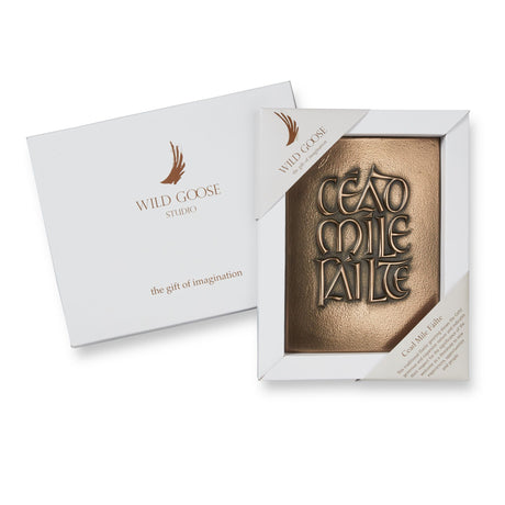 Cead Mile Failte Plaque in Presentation Box - Real Irish Gifts