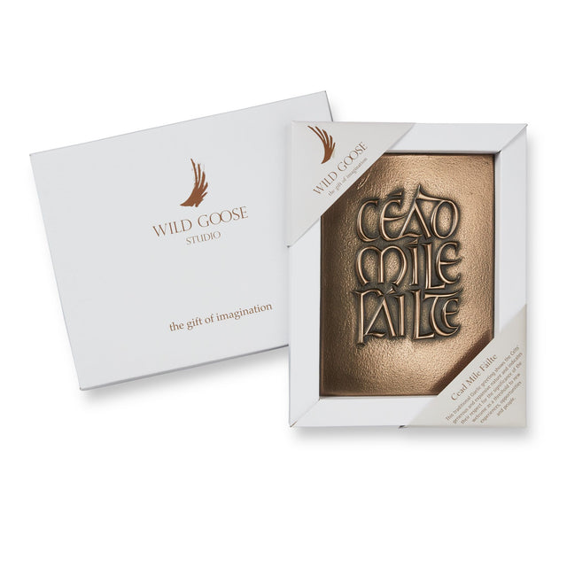 Cead Mile Failte Plaque in Presentation Box - Real Irish Gifts