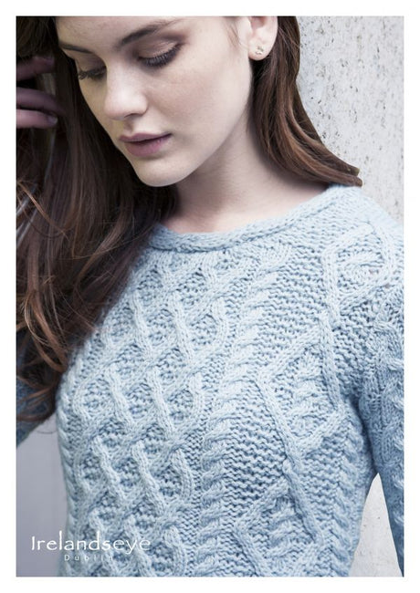 Women's Lambay Lattice Cable Aran Sweater