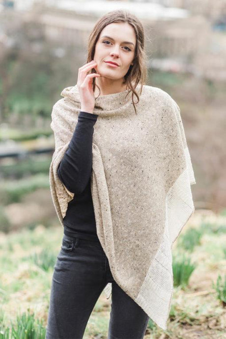 Irish Linen and Merino Wool Donegal Cape